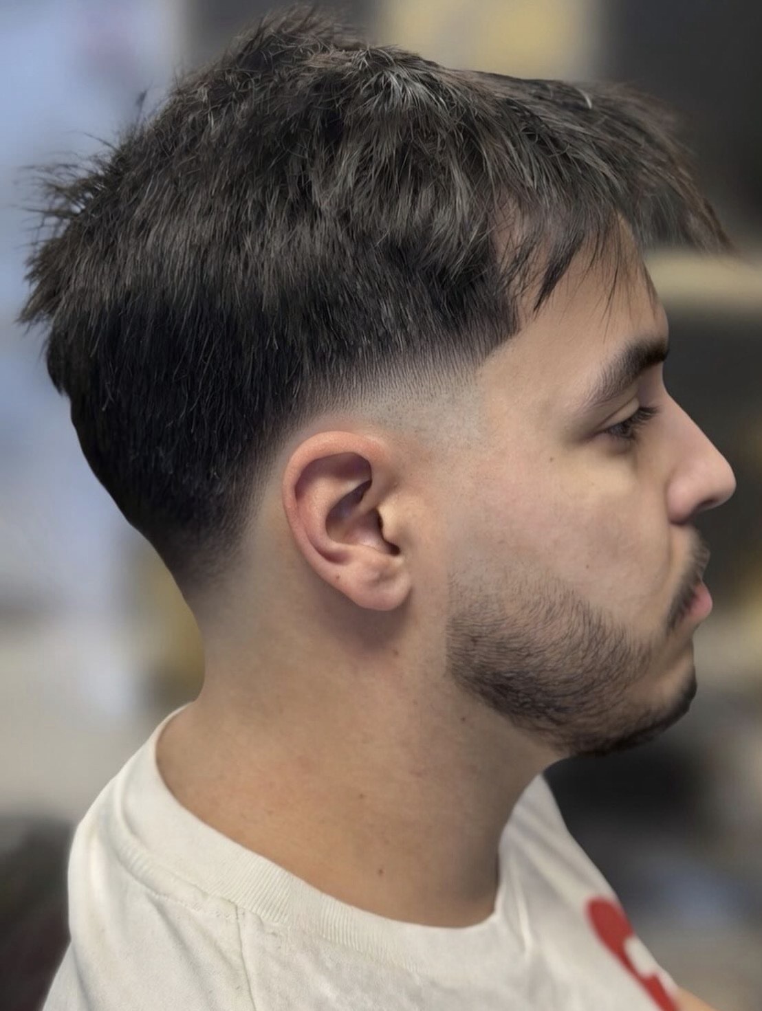 Dégradé bas et coupe texturée homme — Versco Barber